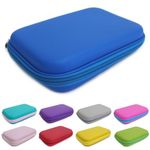 Fashion Stationery Pencil Cases for Boys Girls Kids Teenagers Large Hard Pencil Case Hardtop Hard Shell Case Travel Box Kids Girls Boys Gaming Device Storage Case (Blue)