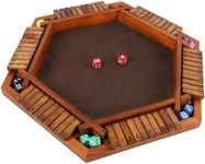 Juegoal Wooden Shut The Box Dice Ga