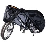 Bicycle Covers For 2 Bikes 420d Oxford Heavy Duty Bike Covers Outdoor Storage Waterproof 2 Bikes Durable Ripstop Lock Holes & 3 Buckles For Mountain Road Electric Bike (2XL: 215 x 78 x 110 cm)