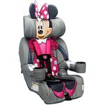 Disney Minnie Mouse 2-in-1 Car Seat by KidsEmbrace | Transport Canada CMVSS Approved | Forward-Facing Harness 22–65 lb & Booster 40–100 lb | LATCH Equipped | Side-Impact Tested