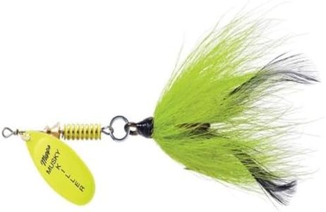Mepp's Musky Killer Dressed Fishing Lure, 3/4-Ounce, Hot Chartreuse/Chartreuse Tail, BM HC-CH