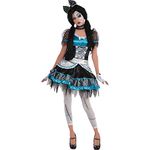 Amscan 8400709 Shattered Doll Adult Halloween Costume | Small (2-4) | 1 Set