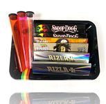 Mini Rolling Tray Set - Snoop Dogg Rolling Papers, Rizla, Cone Holder