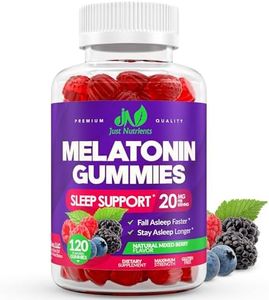 Melatonin 20mg Gummies for Adults (120 Count) - Maximum Strength Sleep Gummies with 10mg of Melatonin Per Gummy - Gluten-Free, Non-GMO, Vegetarian, Great Tasting Mixed Berry Flavor - 60 Servings
