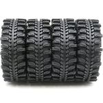 HOBBYSOUL 4pcs RC 1.9 Mud Terrain Tyre Tires Height 121mm/4.75inch, 1.9 Tyre For 1/10 Crawler Traxxas TRX-4 / Axial SCX10