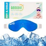 Addcool Xia Healthcare Gel Eye Mask|Hot & Cold Mask|Reusable|Adjustable Strap|Universal Fit|Reduces Digital Eye Strain & Dark Circles|Relieves Headache & Migraine|For Dry & Puffy Eyes