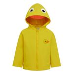 Regatta Unisex Kids Animal Durable Repellent Waterproof Jacket, Pebbles The Duck(Sunbeam), 5-6 Years EU