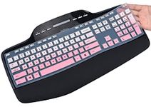 CaseBuy Keyboard Cover for Logitech MK710 MK710-RB MK735 Wireless Desktop Keyboard Protector, MK710 MK700 Keyboard Protective Accessories, Ombre Pink