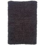 Linon Black Natural Fiber Rugs, Wool, Grey, 3.6 x 5.6