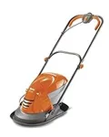 Flymo Hover Vac 250 Electric Hover Collect Lawn Mower - 1400W, 25cm Cutting Width, 15L Grass Box, Ambidextrous Handles, Folds Flat, Orange and Grey