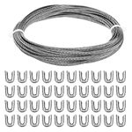 PATIKIL 50 Feet 304 Stainless Corset Boning Spiral Steel Metal Boning with 40 Steel Boning Tips Structure and Form for Corset Making Supplies (5mm Wide)