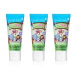 Brush-Baby WildOnes Organic Applemint Flavour Toothpaste for Ages 3+Years (Pack of 3 x 50ml Tubes)