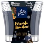 Glade Scented Candle, Fireside Bourbon, Air Freshener Infused with Essential Oils, 1-Wick Candle, 1 Count