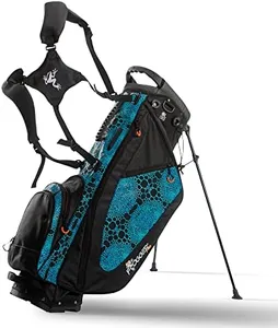 Frogger Function Hybrid Golf Bag for Men and Women with Stand - Ultra Lightweight Golf Bag with 7 Spacious Pockets, 2 Integrated Latch-it Receivers and Ergonomic Dual Shoulder Straps