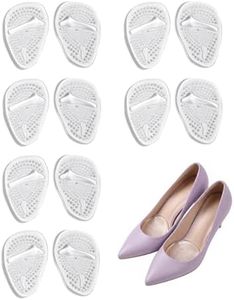 6 Pairs of Metatarsal Pads - Soft Gel Ball of Foot Cushions for Women for Pain Relief in High Heels - Anti-Slip Forefoot Insole Inserts for Party Feet - One Size Fits All Footwear