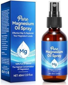 Aceite de Magnesio Natural Orgánico en Spray(60ml), Repone el Magnesio del Cuerpo, Aceite de Magnesio Tópico en Spray, Rápida Absorción, Recuperación Muscular y Calambres en las Piernas, Spray Corpora