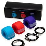 Jawline Exerciser Tool Men & Women - Jawline Exerciser for a Defined Jawline and Toned Face - Effective Jaw Line Shaper for Men - Strengthen and Sculpt Your Jawline. 3 resistance levels triplets of 40, 50 and 60 LBS (3 pcs pack)