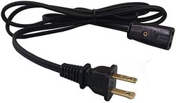 HJFPOWERCORD Replacement for West Bend Wok Power Cord Model 79525 79115 79125P 79625 79825T 80006 (2pin) Replacement