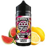 Seriously Pod Fill Vape E Liquid Juice Disposable 50/50 vape Fruity Vape Liquid 0MG 100ml Shortfill No Nicotine Free Vape Vape Pens Shisha Flavour (Watermelon Lemon)