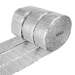 YAOYDS Double Bubble Foil Insulation Roll, 3 Rolls 8cm x 10m Foil Insulation, 3mm Thickness Foil Insulation for Pipe, Shed, Radiator, Energy Saver Radiator Reflector Panels