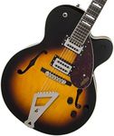 Gretsch G2420 Streamliner Hollow Body 6-String Electric Guitar with Chromatic II Tailpiece, Broad'Tron Pickups, and Laurel Fingerboard (Right-Handed, Aged Brooklyn Burst)