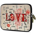 Amzer Enchanted Love Design Neoprene Soft Sleeve for Up to 7.75 inch Tablet