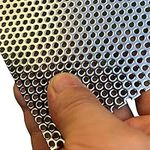 FengYoo Perforated Metal Sheets-Expanded & Perforated Sheets-Perforated Stainless Steel Sheet-20GA 0.12" Hole （About 3mm 1/8"）11.8" X5.9"-Metal Mesh Sheet for Ventilation and Fume Filtration