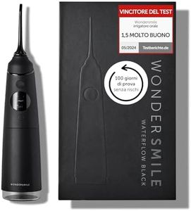 Wondersmile Irrigatore orale Pro – Vincitore del test 2024-100 giorni di prova senza rischi - Tecnologia SmoothFlow per una cura ottimale dei denti e delle gengive - 4 modalità (Ultimate Black)