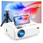 [Electric Keystone 6D/4P] Projector 4K, 5G WiFi Bluetooth Projector 18000L, VOPLLS Native 1080P Projector with PPT, Zoom, Outdoor Projector for TV Stick/iOS/Android