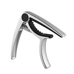 Flexzion Guitar Capo Acoustic - Guitar String Instrument Clamp Fret Clip Accessories with Steel Spring Ultra Lightweight Aluminum Alloy Quick Change for Classical Guitar Bass Banjo Mandolin Musician