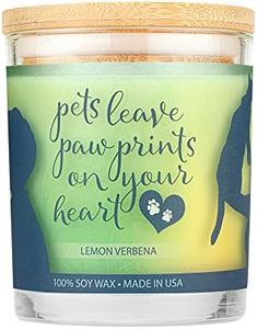 One Fur All Pet House Sentiments Candle, Natural Soy Wax, Pet Lover Gifts, Non-Toxic, Allergen-Free, Eco-Friendly Candle, Pet Odor Neutralizer, (Lemon Verbena)