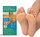 Metatarsal Foot Pads for Pain Relief - 4 Pack Soft Gel Reusable Breathable Sleeve Pads, Foot Cushions