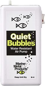 Marine Metal B-14 Quiet Bubbles Live Bait Aerator, Quiet Water Resistant Air Pump, Portable,Beige