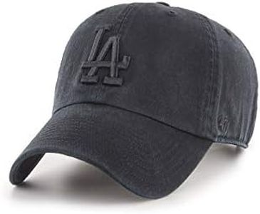 '47 Brand Strapback Cap - Clean UP LA Dodgers Black Washed