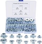 110 Pcs T-Nuts Four Pronged, T Nut 4 Prong Tee Blind Nuts, Threaded Insert T Nuts Carbon Steel, Metric Blind Threaded Tee Nuts for Wood Furniture Household Appliances Construction - M4/M5/M6/M8/M10