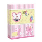 Arpan Small 6x4 Baby Girl Pink Photo Album Slip in Case Storage Album for 100 Photos