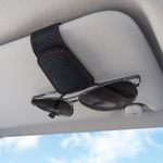 Sunglasses Holders for Car Visor,Car Magnetic Glasses Holder Leather Sunglasses Clip and Ticket Card Clip Suitable for Car Interior Visor and Different Size Eyeglasses. (Carbon Fibre)