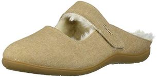 REVITALIGN Women's Oceanside Adjustable Slipper 8 Camel