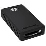 SABRENT Card Reader Thunderbolt 3 CF Express Type B Card Reader, Super Fast 40Gbps CFexpress Reader, USB Type C 3.2 Memory Card Adapter, Aluminum with Rugged Case (CR-T3CF)