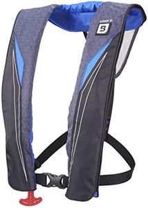 BLUESTORM Gear Cirrus26 Inflatable PFD Life Jackets (Deep Blue) for Adults | US Coast Guard Approved Automatic Life Vest w/Manual Override Convertibility