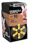 Duracell Hearing Aid Batteries Size 10, pack of 60 [Amazon exclusive]