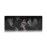 Gifsen Extend Mouse Pad Gaming Mat World Map Large Cloth Mousepad with Non-slip Rubber Base and Overlock Stitch Edge for Home Office School Laptop Computer Mouse Desk Accessory