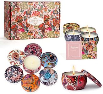 Primevolve Candele Profumate Idee Regalo Set 12Pcs 2.5Oz, 100% Natural Soy Wax, per Donna, Compleanno, Natale