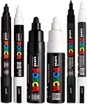 POSCA Black & White Bullet Tip - Se