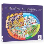 TOYKRAFTT Toddler Puzzles for Boys and Girls Educational Games Age of 5 Years Above| Four Seasons Jigsaw Puzzle for Birthday Return Gifts Months & Seasons