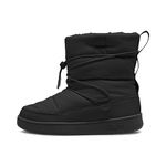 PUMA Womens Snowbae Casual Boots Ankle Low Heel 1-2" - Black, Black, 9