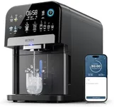 ecozy Nugget Ice Maker Dispenser, Smart 2-in-1 Pebble Ice Machine Countertop & Water Dispenser with App Control, Self-Cleaning, Auto Lighting, TDS Monitor, Measured Dispensing, 33Lbs/Day