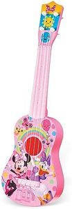 Disney Minnie Mouse Kids Guitar – Minnie Mouse Pink Guitar Music Set with Real Tuning Pegs and Strings for Learning Music – Fun Band Musical Instruments for Kids Age 3 and Up – 21.5 Inch