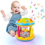 M SANMERSEN Baby Toys 6 to 12 Months - Ocean Projector Light Up Toys Musical Baby Toys for 12-18 Months Crawling Learning Tummy Time Toys for 1 2 3 Year Old Infant Boys Girls Gifts