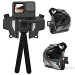 AuyKoo Motorcycle Helmet Chin Mount for GoPro, Foldable Helmet Mount Holder for GoPro Hero 11 10 9 8 7 6 5, Insta360, DJI Osmo and Most Action Camera